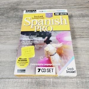 Instant Immersion Spanish Pro 7 CD Platinum Edition Pro Suite Language Software